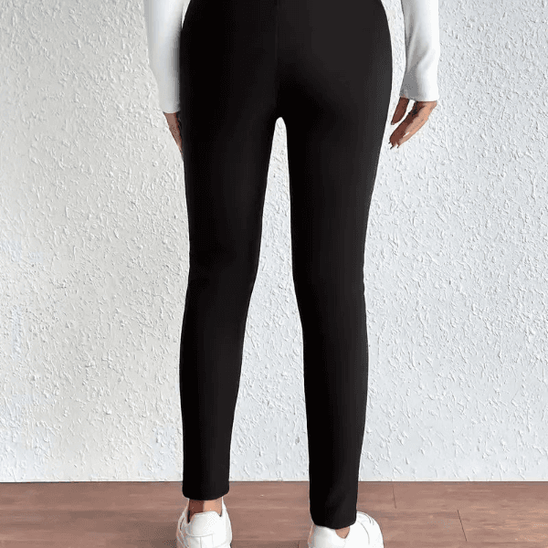 Warm Winter Leggings for Women, Thermal Casual Stretchy Leggings, Comfortable Lamb Fleece Soft Pants image 5