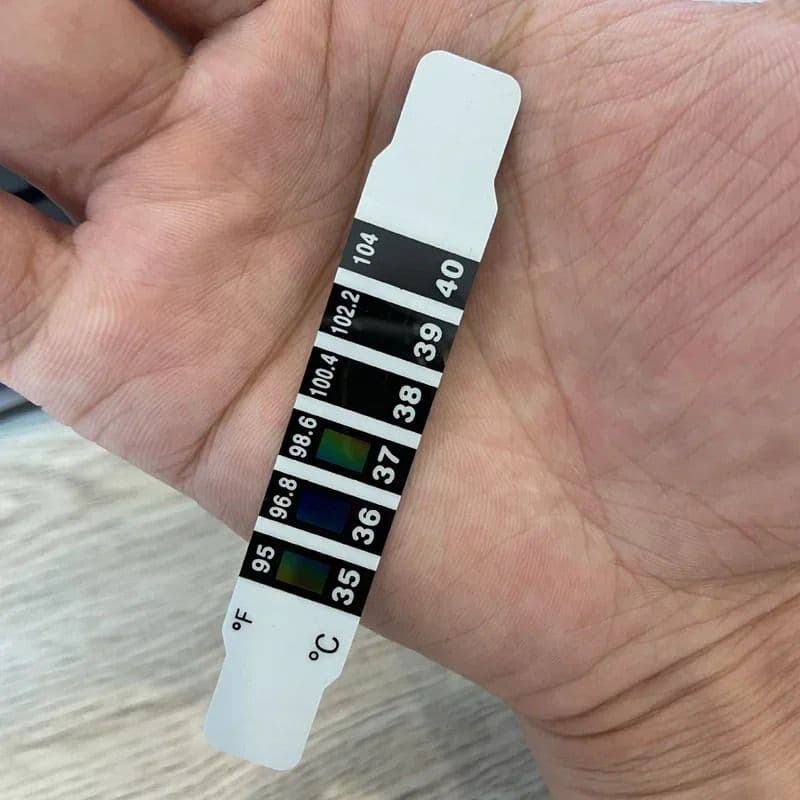 Forehead Strip Thermometer, Accurate Liquid Crystal Temperature Stickers for Babies and Adults image 3
