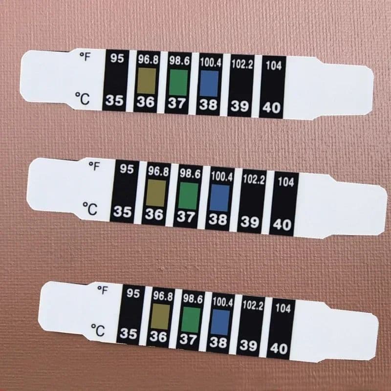 Forehead Strip Thermometer, Accurate Liquid Crystal Temperature Stickers for Babies and Adults image 5