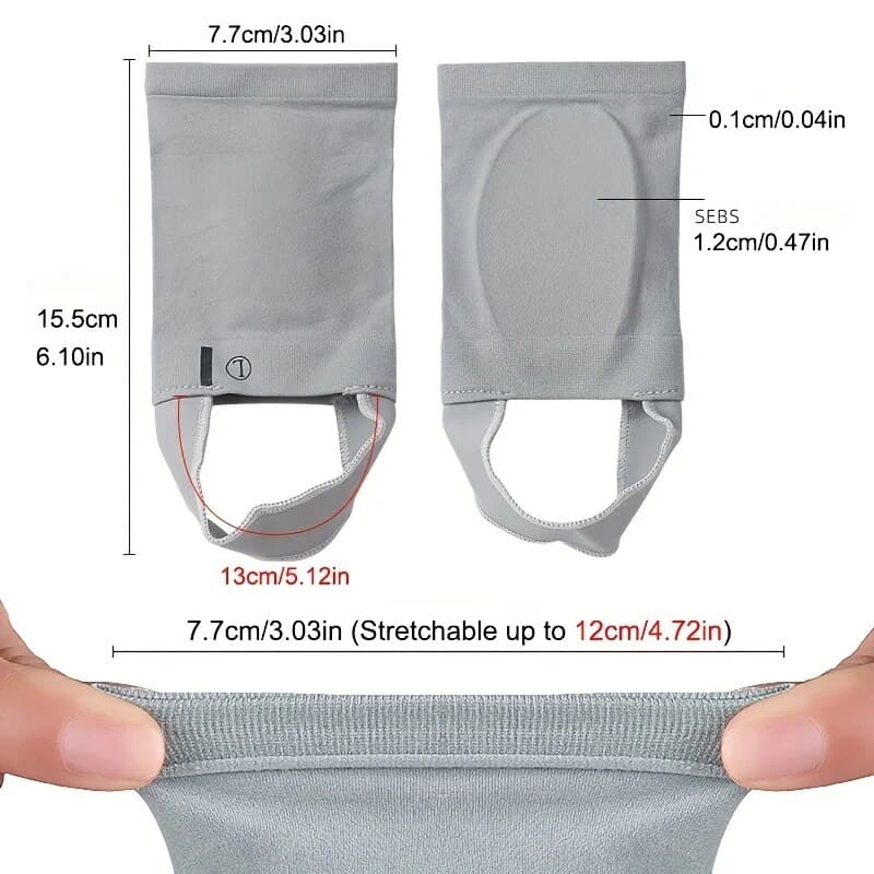 Metatarsal Compression Brace, 1 Pair of Arch Support Sleeves, Flat Foot Support, Plantar Fasciitis image 6