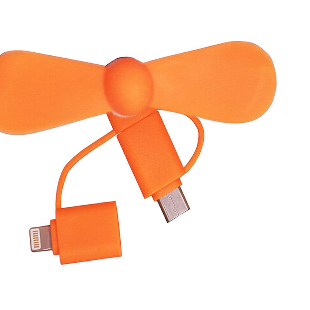 Portable USB Phone Fan Attachment for iPhone & Android – Silent Mini Cell Phone Fan image 2