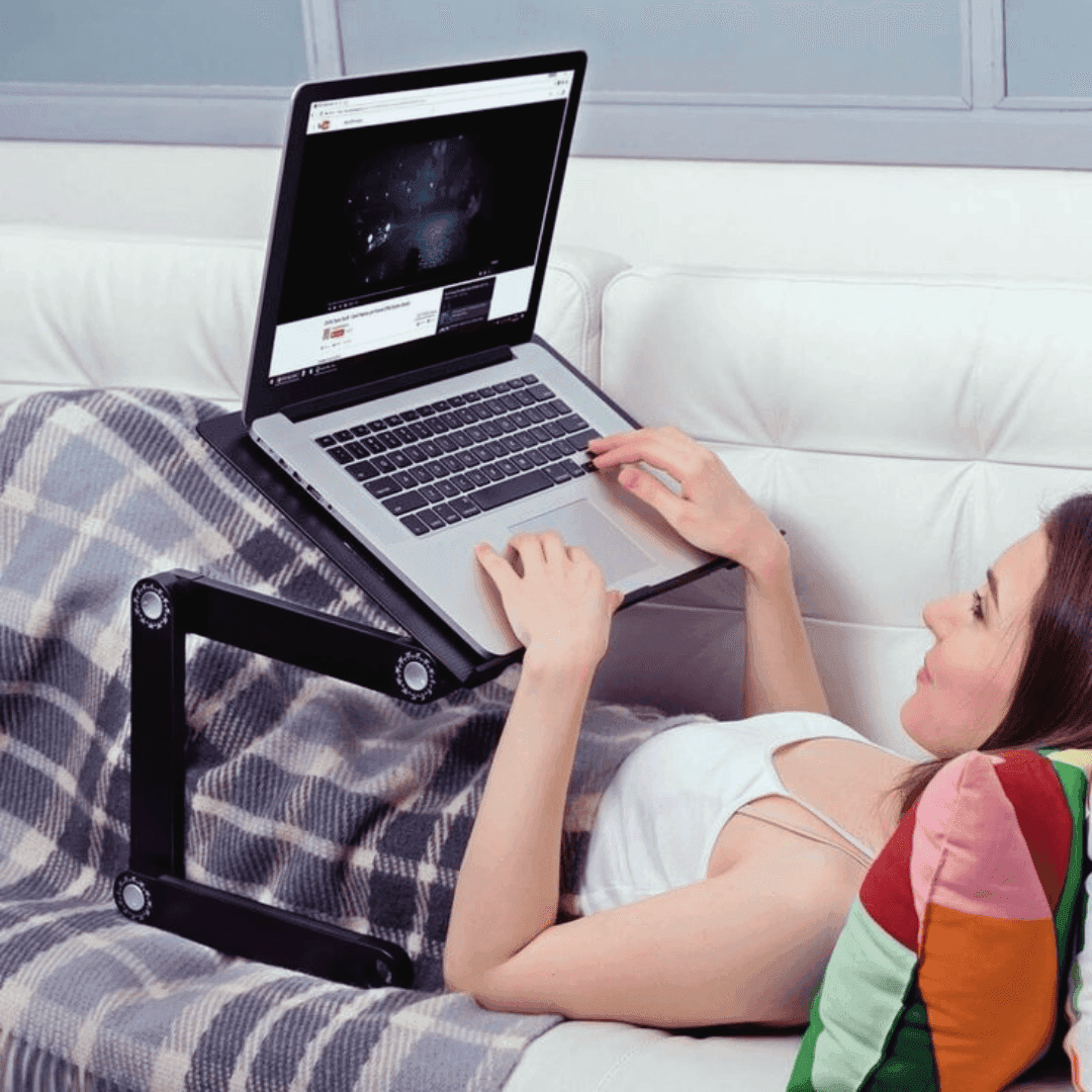 Ergonomic Adjustable Laptop Standing Desk image 2