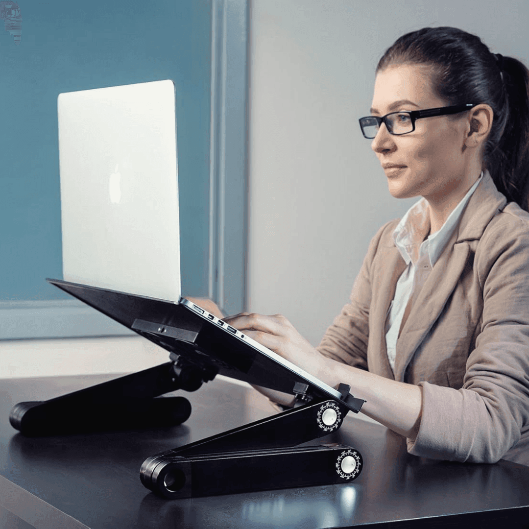 Ergonomic Adjustable Laptop Standing Desk image 6