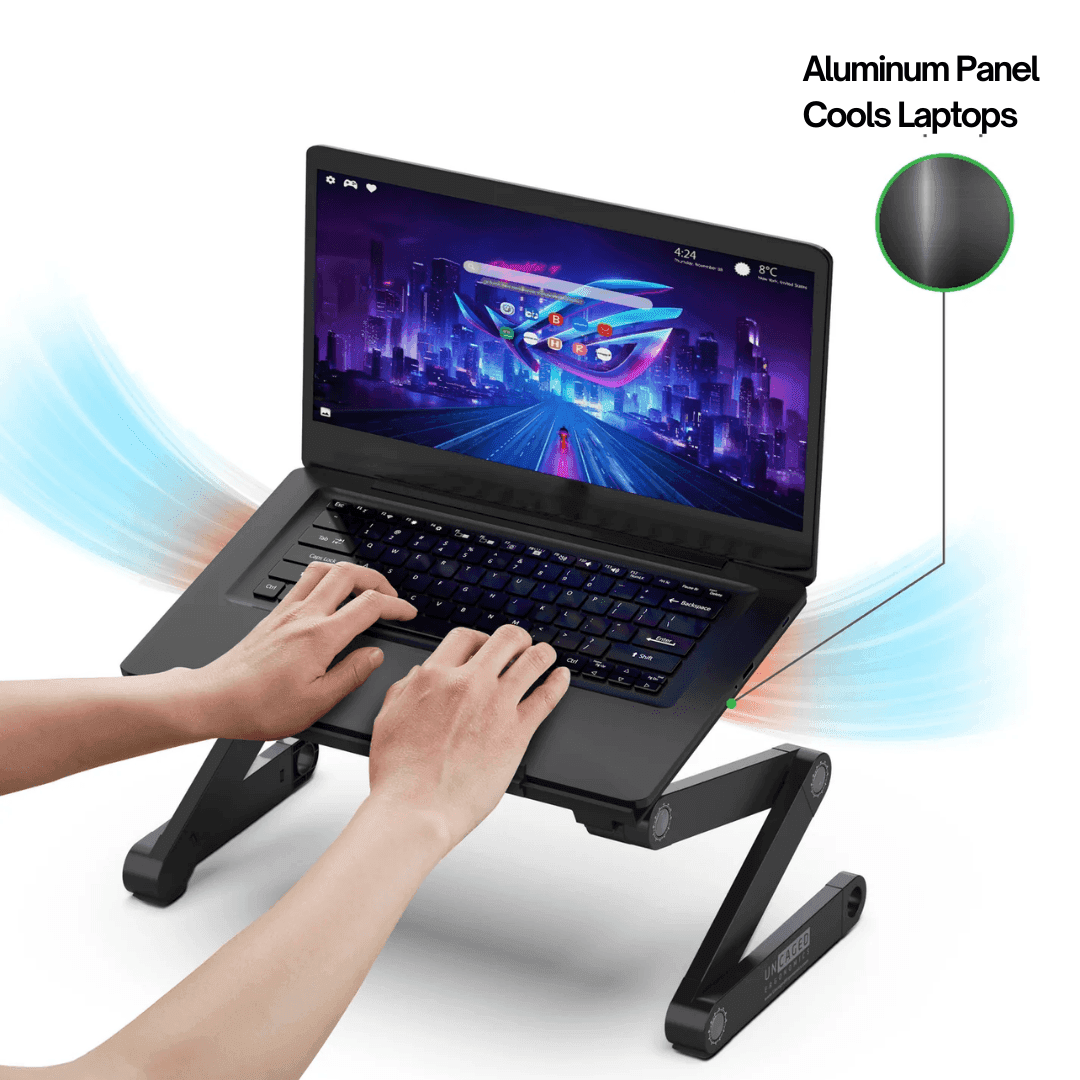 Ergonomic Adjustable Laptop Standing Desk image 7