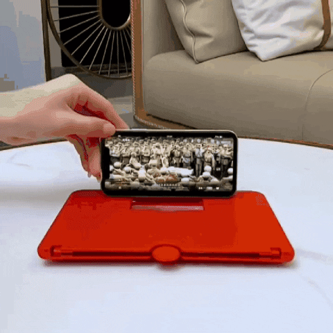 Phone Screen Magnifier Amplifier, HD Video Magnifying Glass, Folding Design for Smart Phone Bracket Holder image 2
