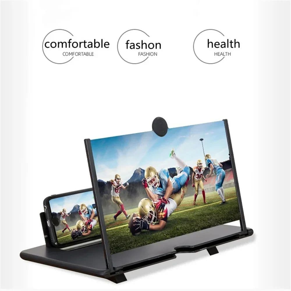 Phone Screen Magnifier Amplifier, HD Video Magnifying Glass, Folding Design for Smart Phone Bracket Holder image 3