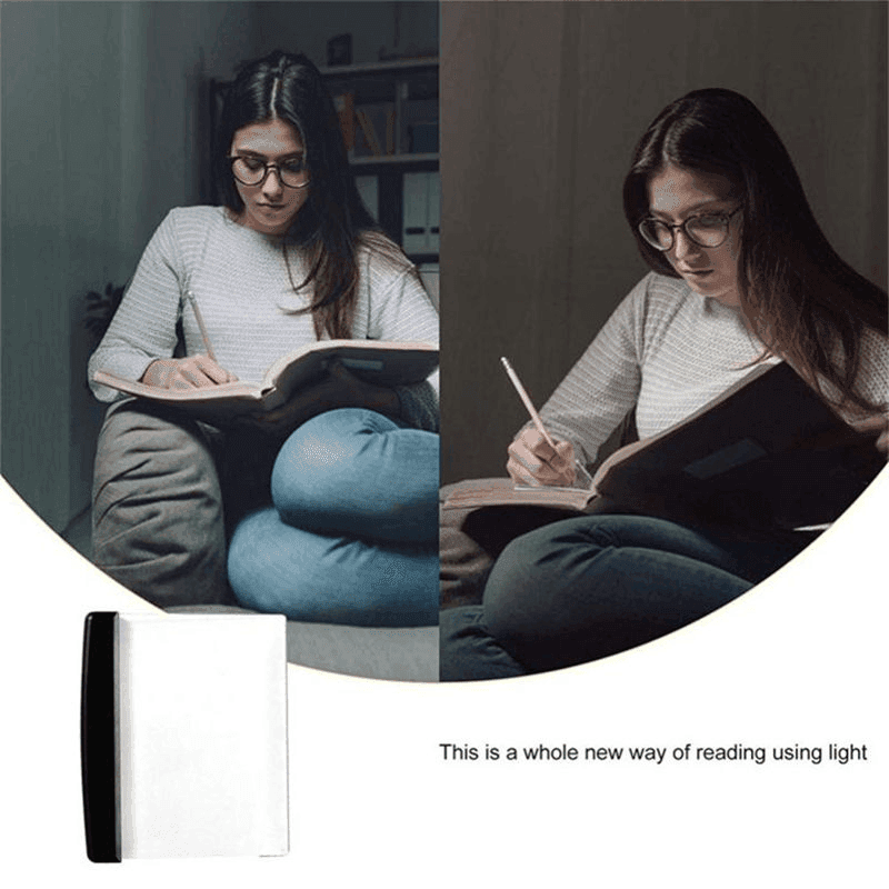 Creative LED Book Light, Flat Panel Night Vision Light for Eye Protection and Comfort image 3