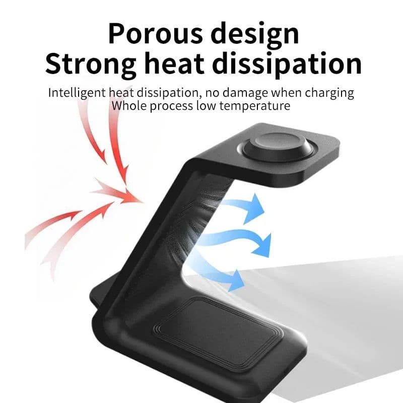 3 in 1 Wireless Charging Stand For Phone, Smartwatch & Airpods image 3