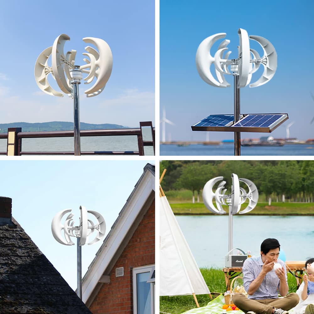 Vertical Wind Turbine Generator with MPPT Controller for Off-Grid Home Backup Power image 4