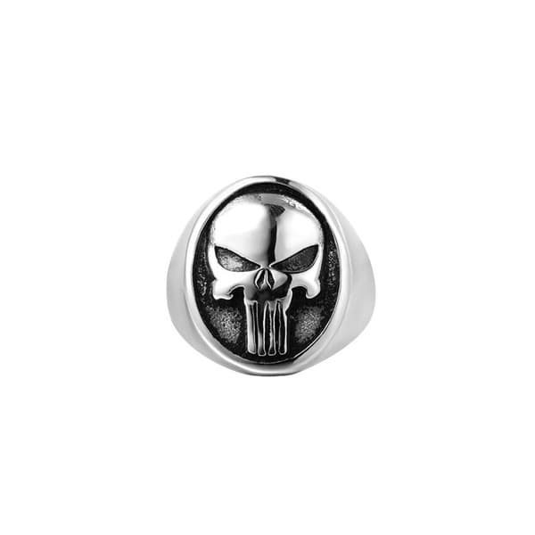 Men's Skull Signet Ring image 2