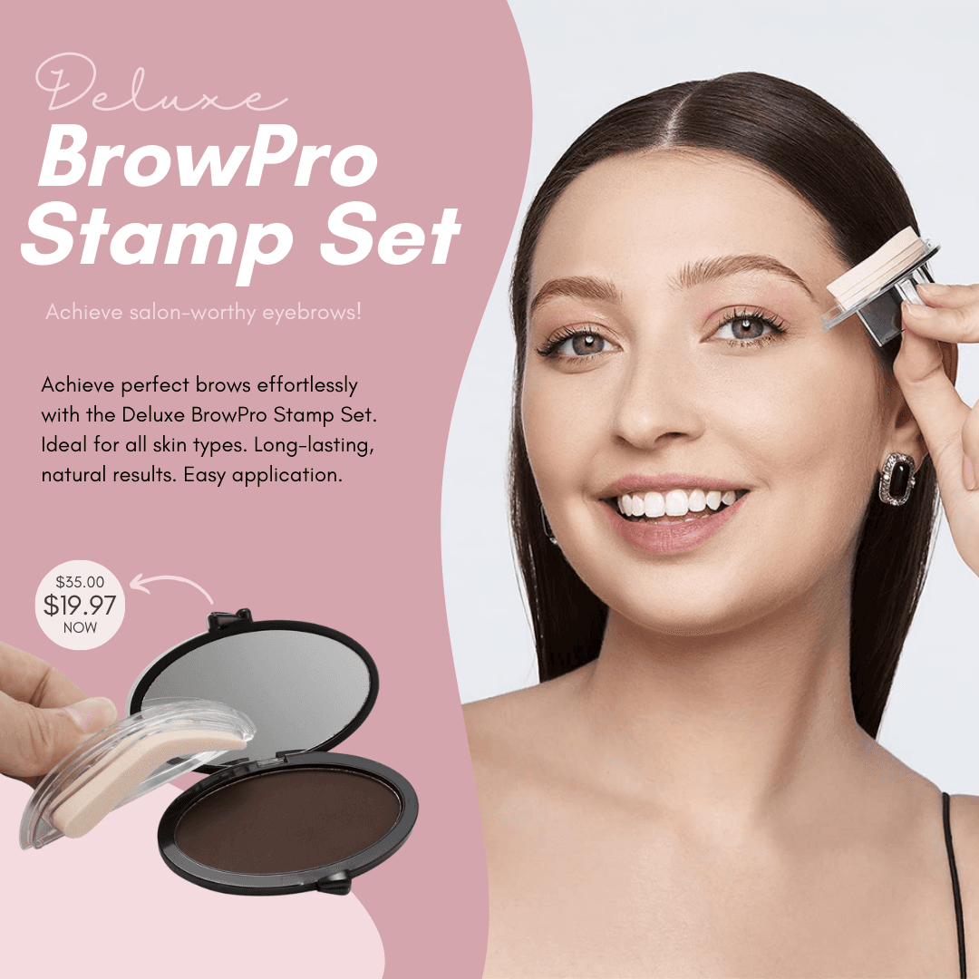 Deluxe Eyebrow Stamp Set Waterproof, Long-Lasting, Natural-Looking image 3