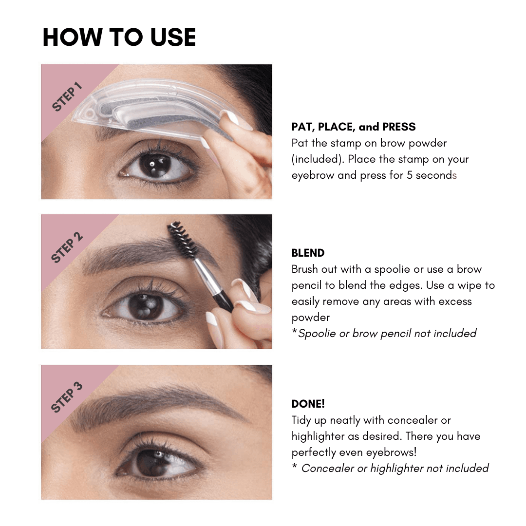 Deluxe Eyebrow Stamp Set Waterproof, Long-Lasting, Natural-Looking image 4