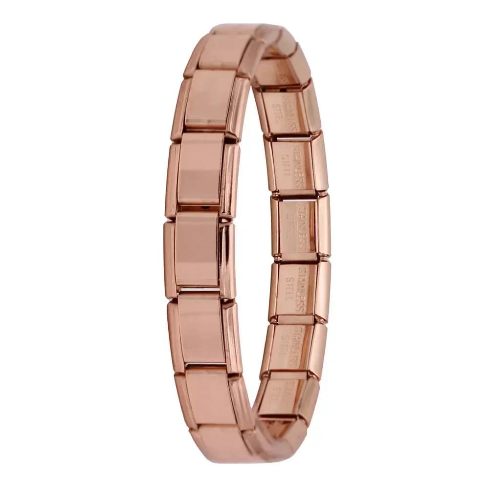 Elegant Women's Stainless Steel Charm Bracelet – 9mm Italian Elastic Bangle image 6