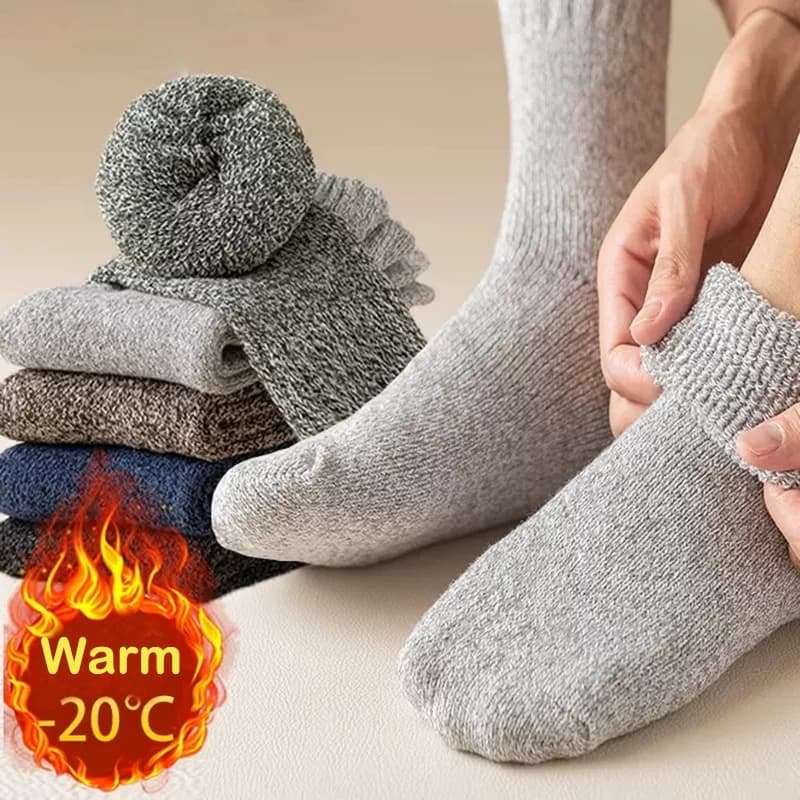 Winter Socks, Warm Men Socks, Thick Male Women Socks, Super Thicker Terry Socks Against Cold Snow image 3