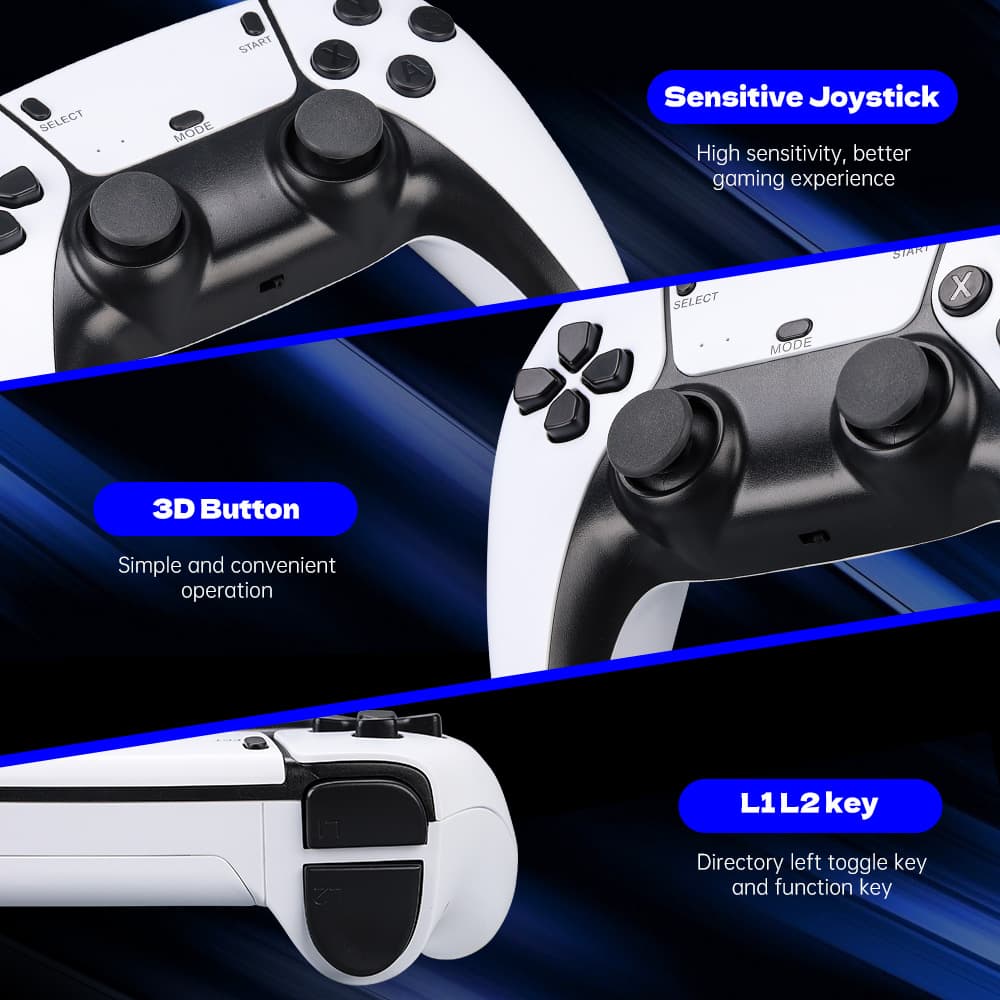3D Double Wireless Retro Handheld Console, Game Stick Mini, HD Video Game Stick Controller image 5