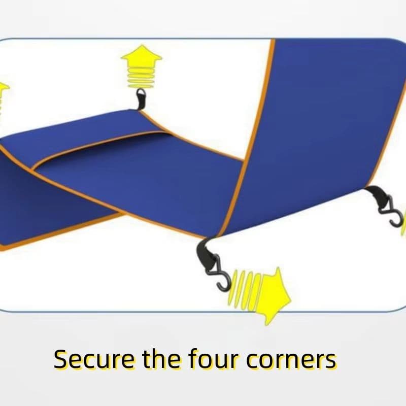 Travel Footrest Hammock for Adult Kids Multifunctional Airplane Foot Hanger, Baby Sleeping Bed for Plane, Train, Bus Car image 3
