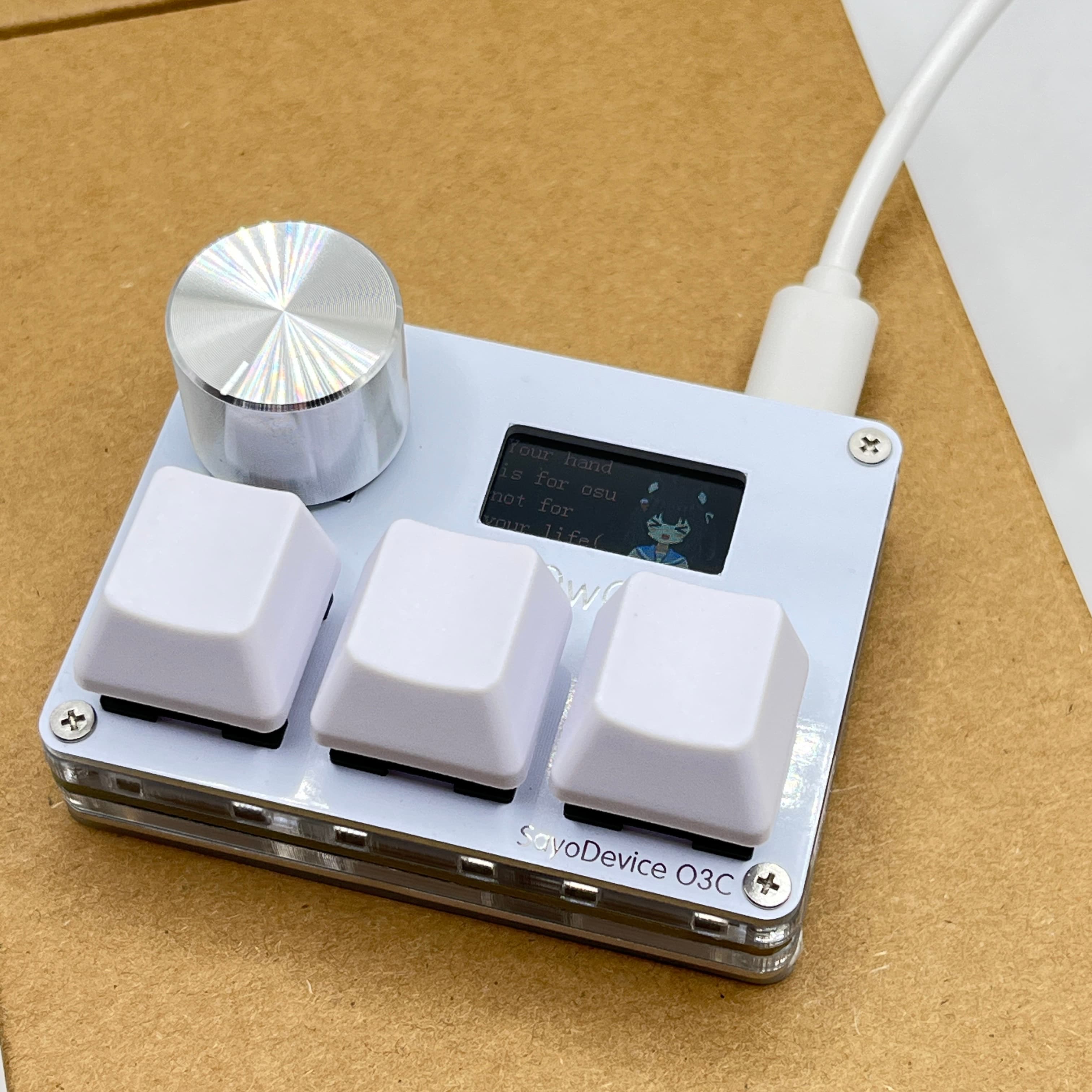 SayoDevice OSU, O3C Rapid Trigger, Magnetic Pink Switches, Hall Switches, Keyboard With Knob, Screen Copy Paste Shortcut image 3
