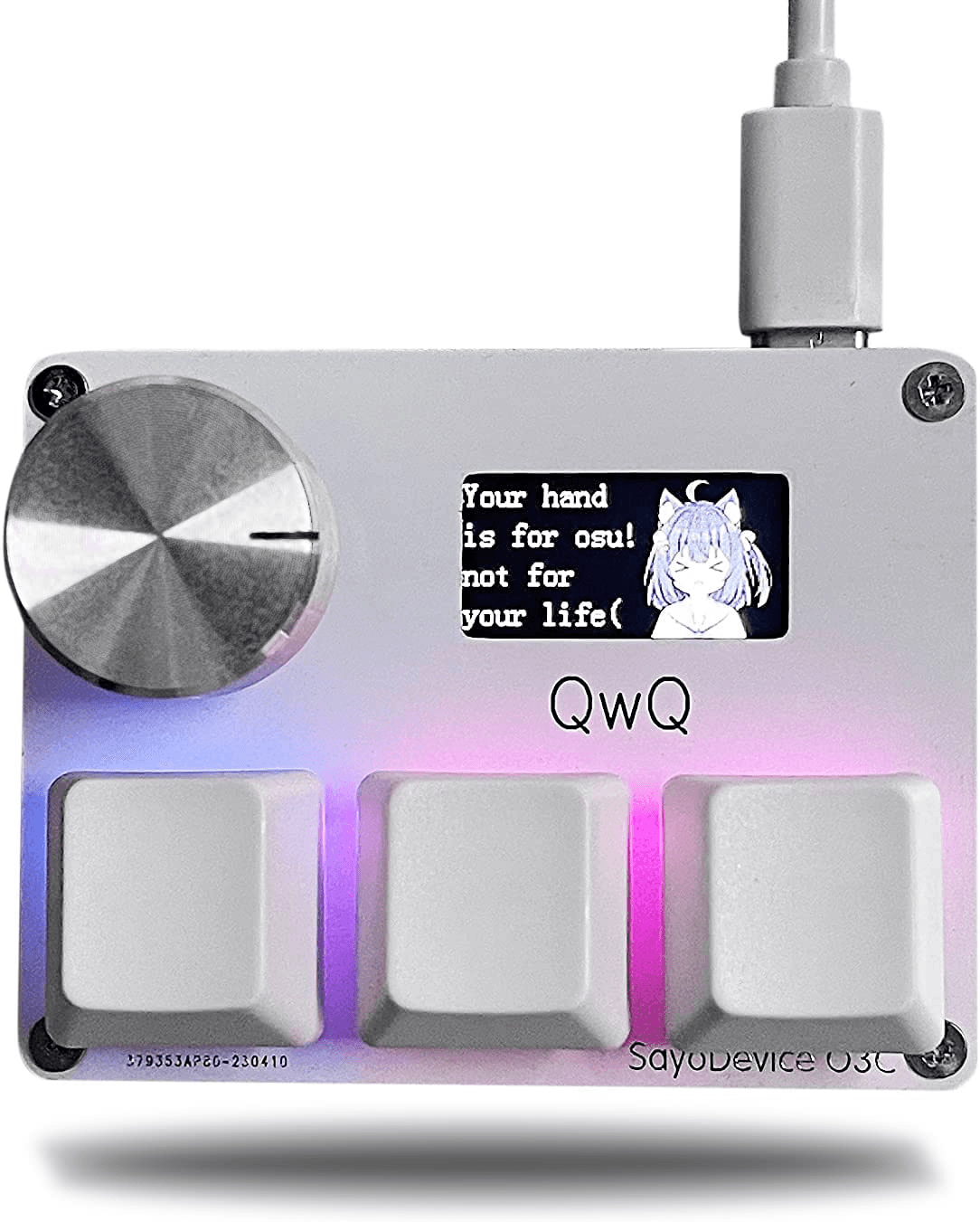SayoDevice OSU, O3C Rapid Trigger, Magnetic Pink Switches, Hall Switches, Keyboard With Knob, Screen Copy Paste Shortcut image 7