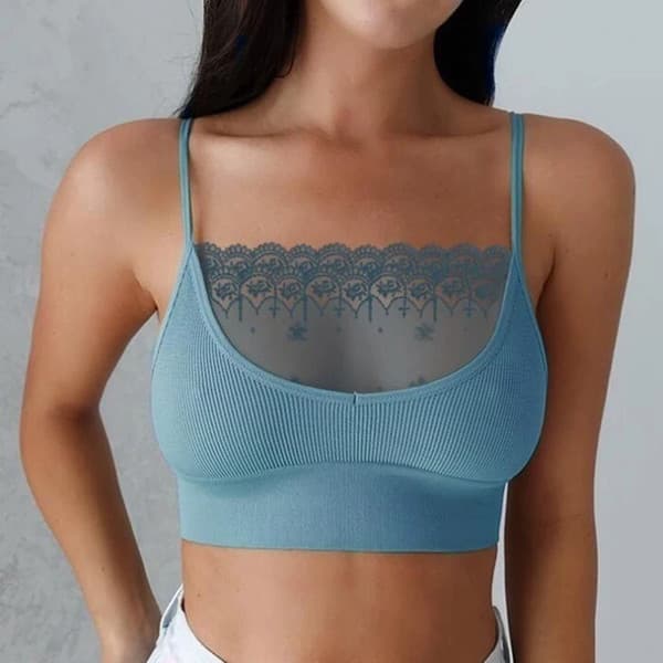 Intimates Lace Patchwork Bra Crop Tops image 5