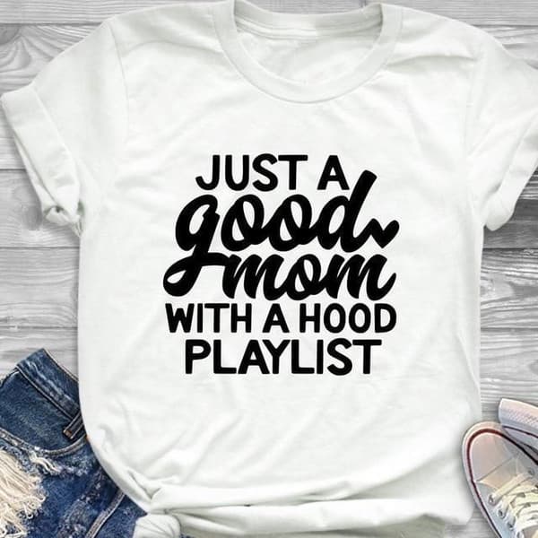 Just a Good Mom T-Shirt image 4