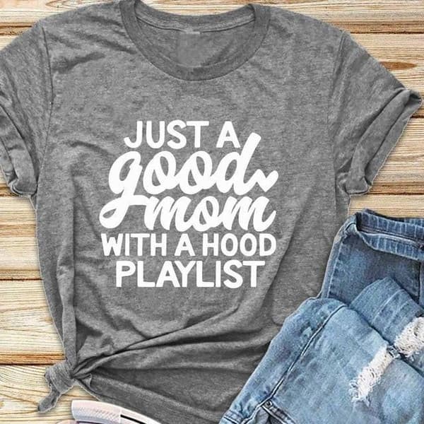 Just a Good Mom T-Shirt image 3