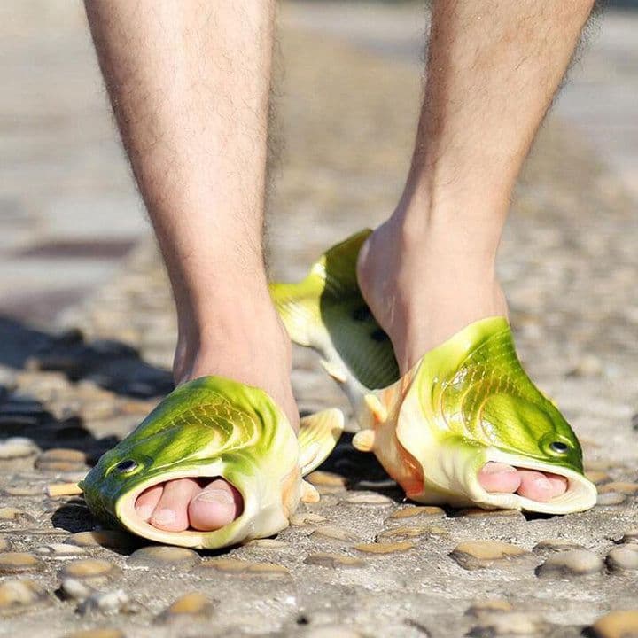 Fish Slippers, Unisex Outdoor Summer Beach Sandals, Soft Fishing Stylish Footwear image 7