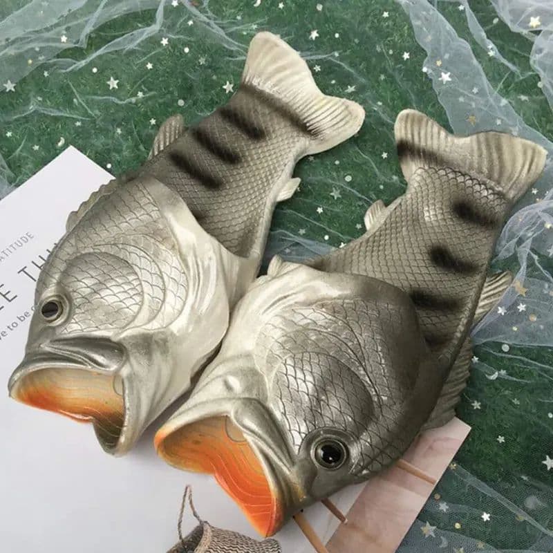 Fish Slippers, Unisex Outdoor Summer Beach Sandals, Soft Fishing Stylish Footwear image 8