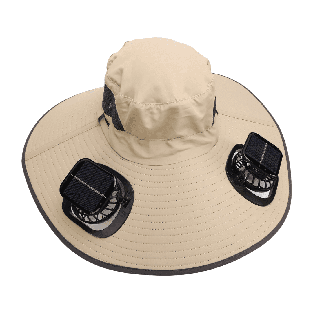 Outdoor Solar Wide Brimme Sun Hat With Fan image 11
