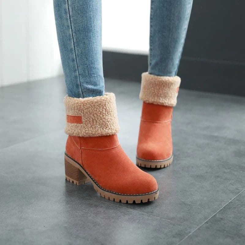 Women's Block Heel Snow Boots | Warm & Stylish - Perfect Winter Gift image 4