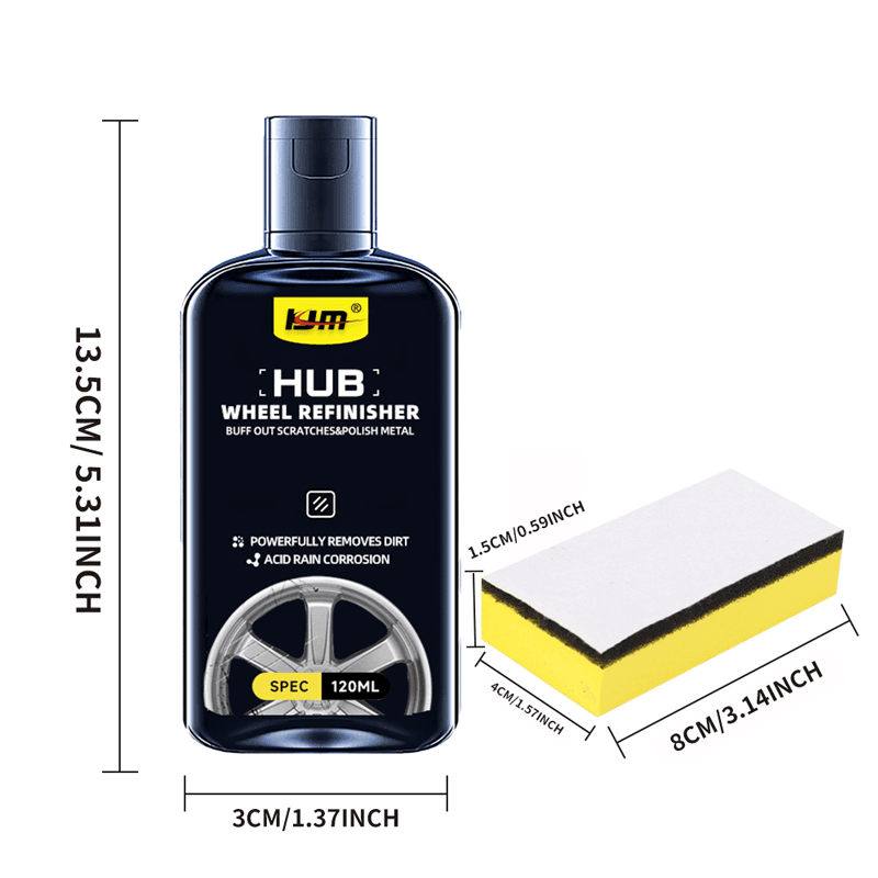 Car Hub Repair Kit, Deep Graphene Coating to Eliminate Scratches, Rust & Discoloration, Alloy Wheel Restoration image 6
