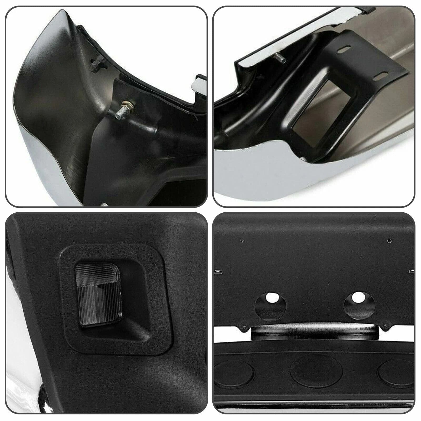 04-08 Dodge RAM 1500 2500 3500 HD Chrome Rear Step Bumper Assembly Heavy-Duty Steel Replacement image 8