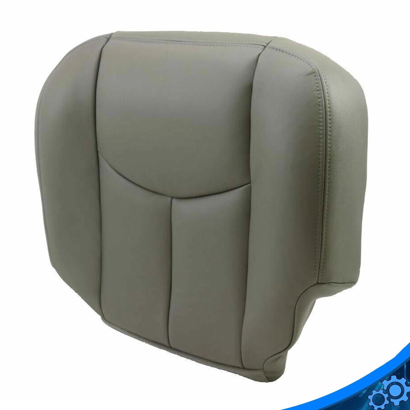 Chevy Tahoe Suburban Driver Bottom Leather Seat Cover Gray, Exact Fit, Waterproof & Scratch-Resistant image 5