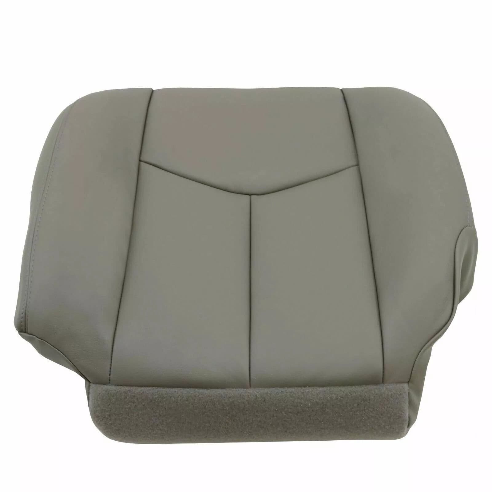 Chevy Tahoe Suburban Driver Bottom Leather Seat Cover Gray, Exact Fit, Waterproof & Scratch-Resistant image 7