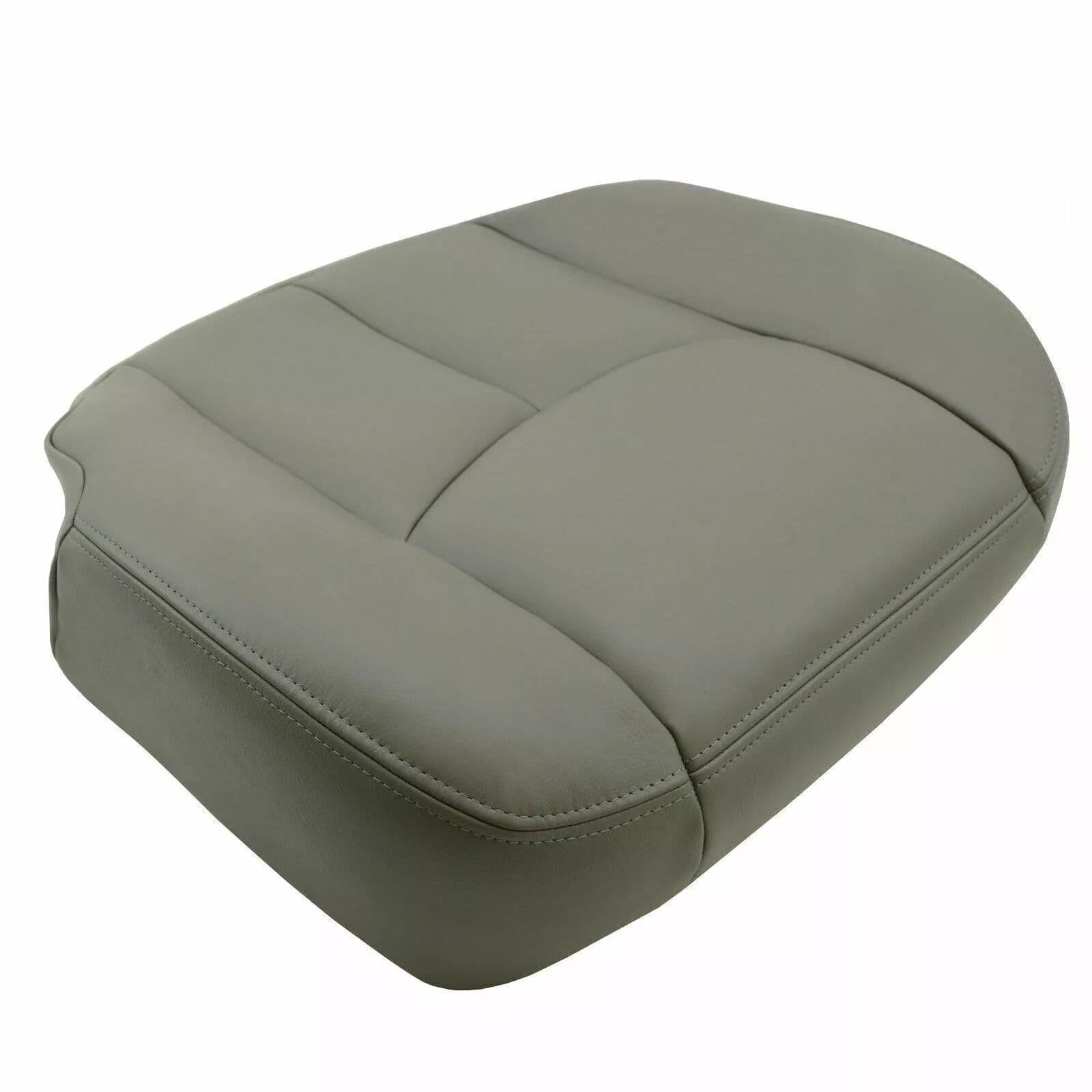 Chevy Tahoe Suburban Driver Bottom Leather Seat Cover Gray, Exact Fit, Waterproof & Scratch-Resistant image 8