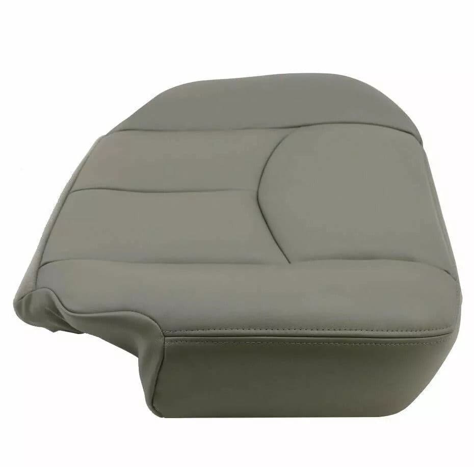 Chevy Tahoe Suburban Driver Bottom Leather Seat Cover Gray, Exact Fit, Waterproof & Scratch-Resistant image 9