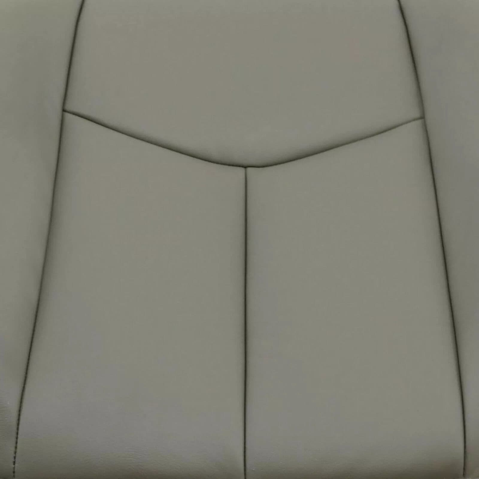 Chevy Tahoe Suburban Driver Bottom Leather Seat Cover Gray, Exact Fit, Waterproof & Scratch-Resistant image 2