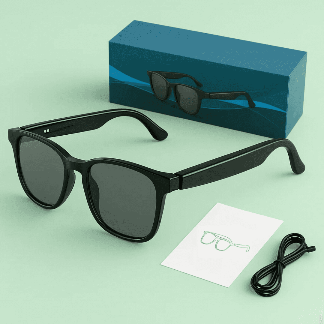 Unisex Smart Glasses with AI Translation Wireless Bluetooth Glasses for Real Time Language Interpretation image 6