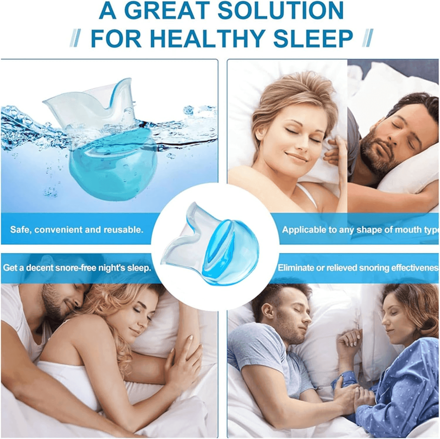 Medical Anti Snore Device Silicone Tongue Retainer for Better Sleep Quality image 3