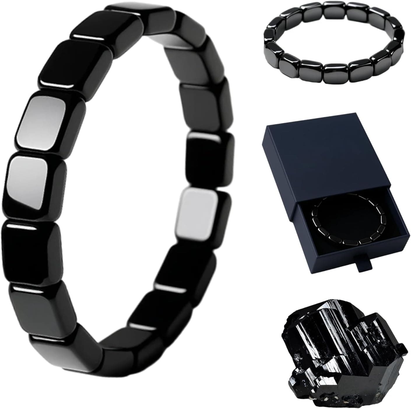Hematite Bracelet for Men, Restore Confidence and Mental Clarity, Support T-Levels image 3