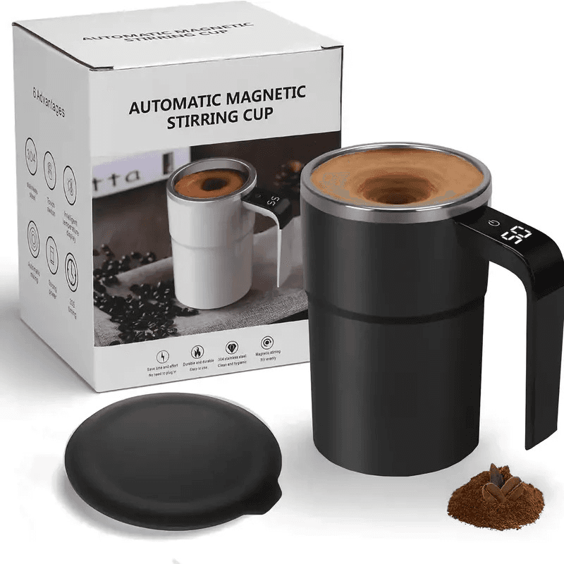 Electric Coffee Self Mixing Mug Rechargeable, Waterproof, BPA-Free Automatic Stirring Cup for Coffee, Tea, and More image 8