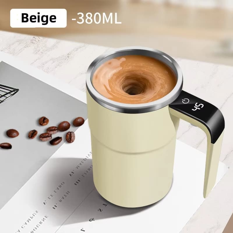 Electric Coffee Self Mixing Mug Rechargeable, Waterproof, BPA-Free Automatic Stirring Cup for Coffee, Tea, and More image 4