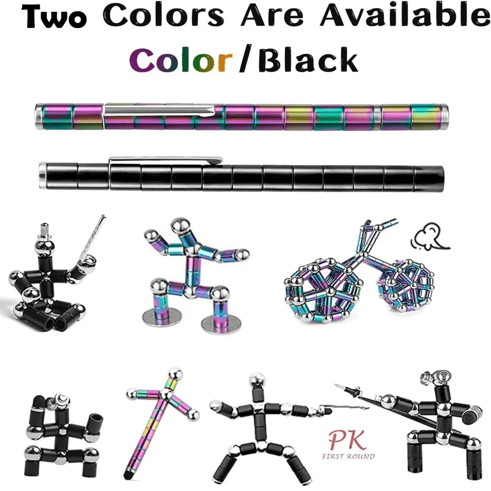 Magnetic Pen for Fidgeting Multifunctional Novel Pen for Decompression & Stress Relief image 2