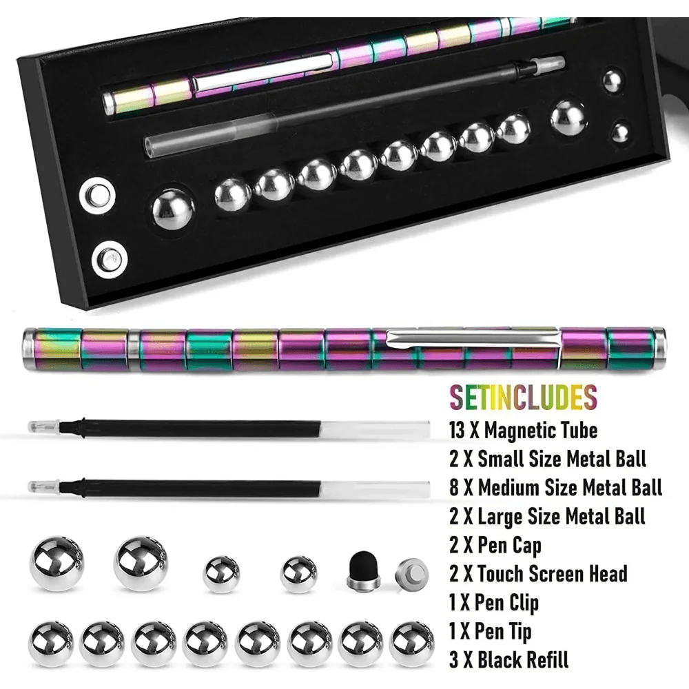 Magnetic Pen for Fidgeting Multifunctional Novel Pen for Decompression & Stress Relief image 5