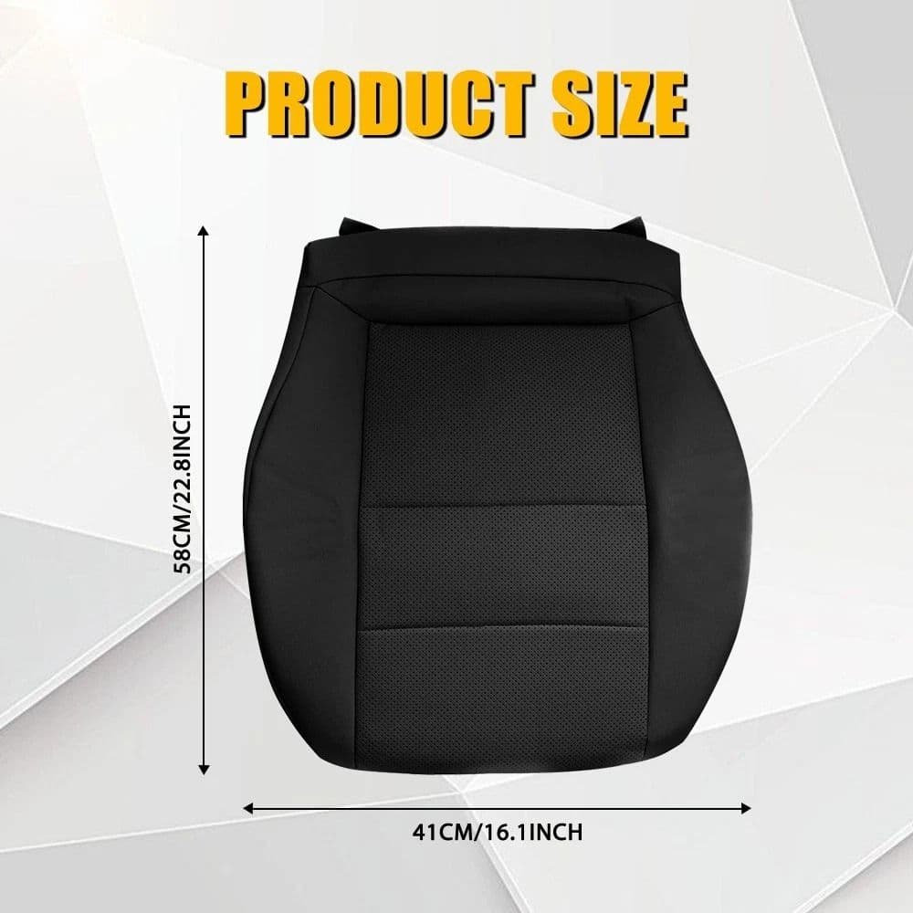 High-Quality Leather Driver Bottom Seat Cover, Wear-Resistant & Breathable image 4