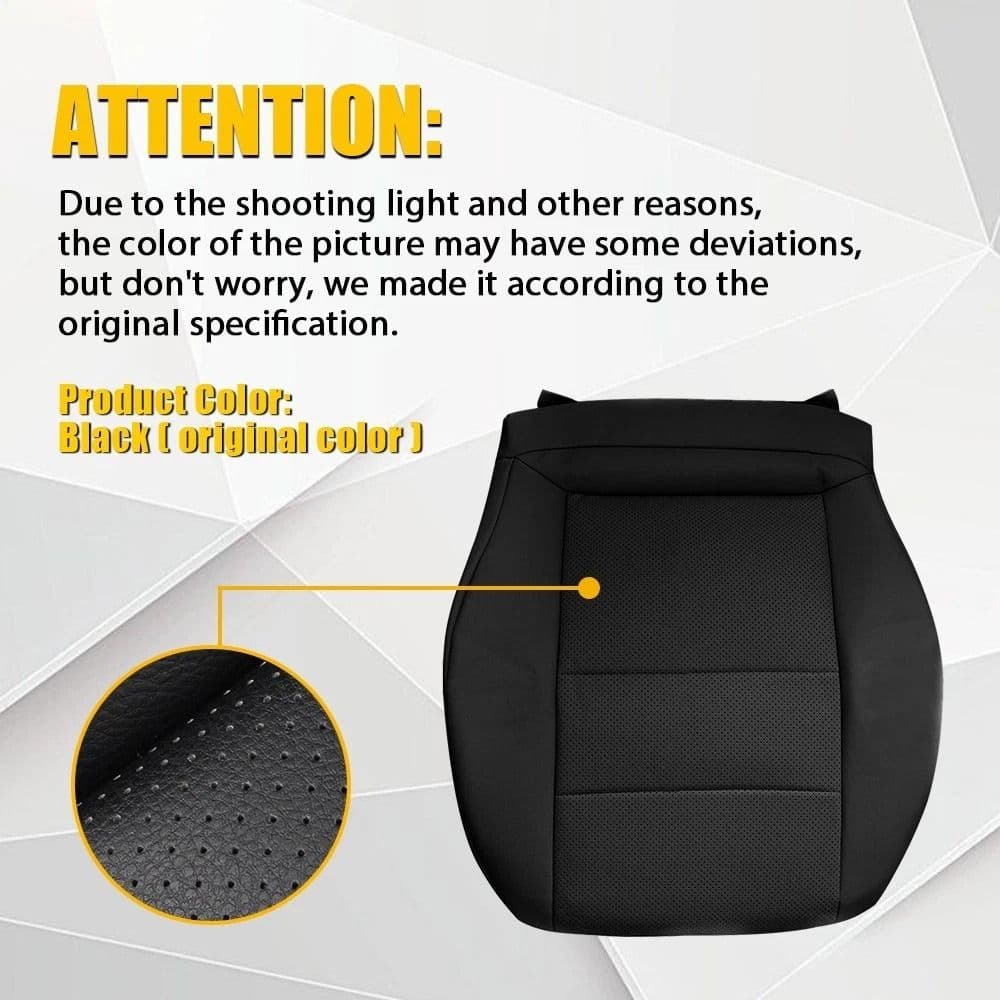 High-Quality Leather Driver Bottom Seat Cover, Wear-Resistant & Breathable image 8