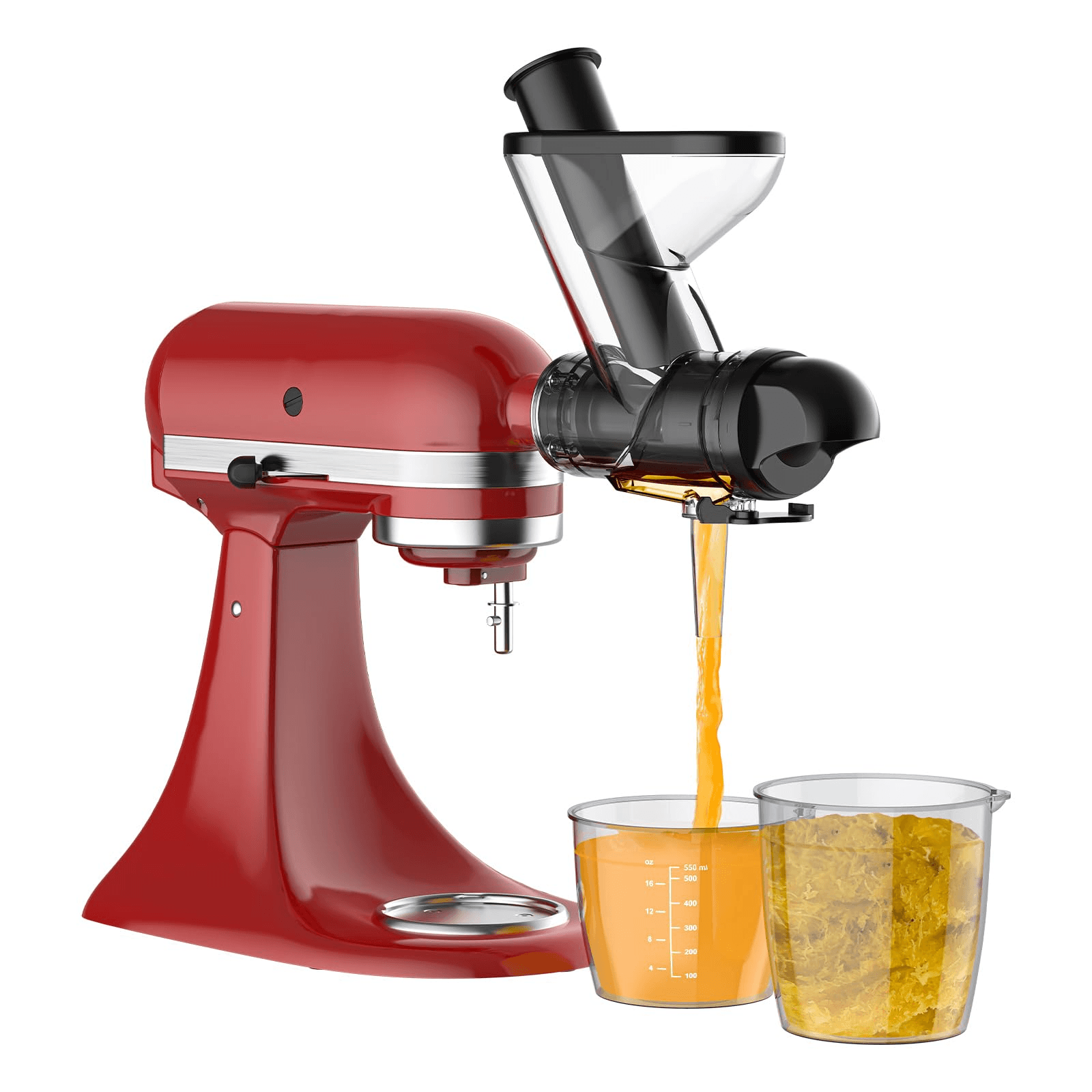 Masticating Juicer Attachment for KitchenAid Stand Mixer, Slow Cold Press Juicer Machine with Dual Feed Chute forHealth image 2