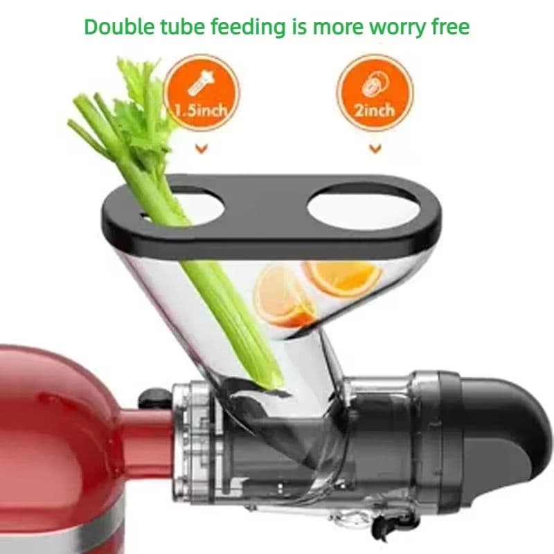 Masticating Juicer Attachment for KitchenAid Stand Mixer, Slow Cold Press Juicer Machine with Dual Feed Chute forHealth image 8