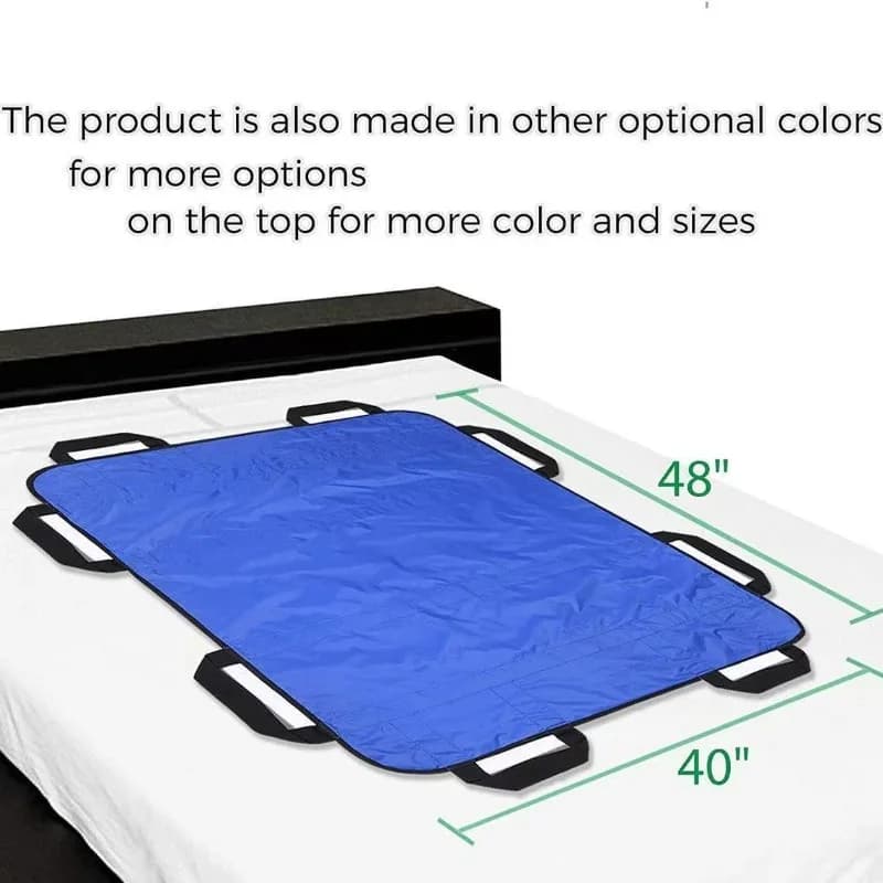 Waterproof Bed Positioning Pad with Handles for Patient Transfer and Caregiver Support image 4
