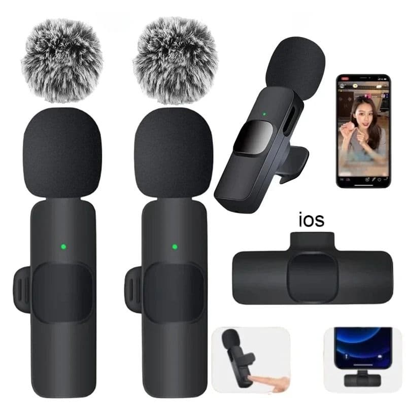 Wireless Lavalier Microphone for iPhone and Android – Single and Dual Kits image 3