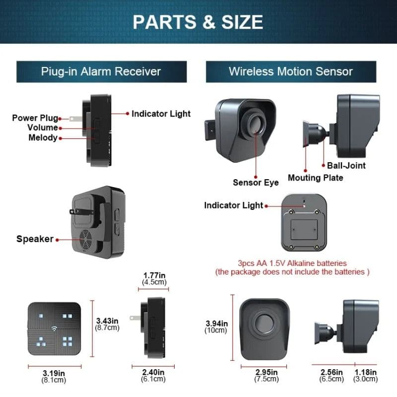 Driveway Alarm Long Range Wireless Motion Sensor System for Outdoor and Indoor Security image 6